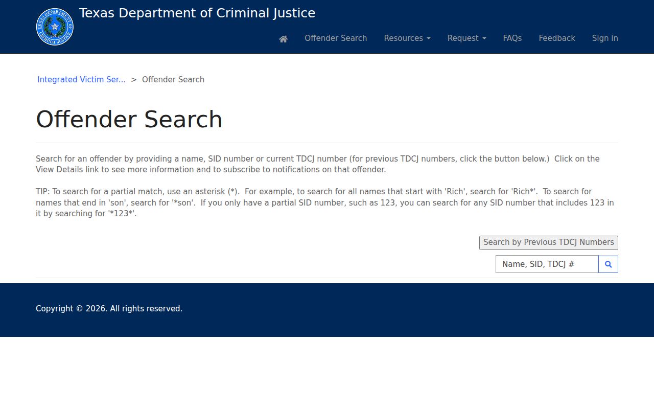 Murphy residents directory Texas offender search interface